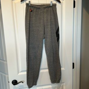 Aviator Nation Sweatpants - Grey with black lightening bolt - Size Medium